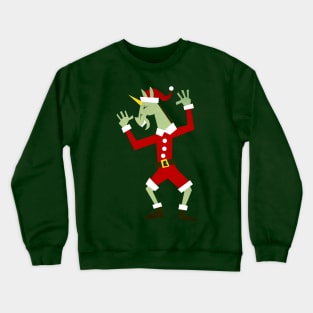 Santa Unicorn In the House Crewneck Sweatshirt